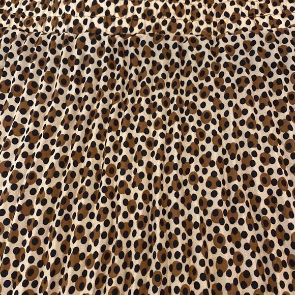 NWT Max Studio Women’s Black and Brown Polka Dot Skirt Size M - Picture 4 of 8